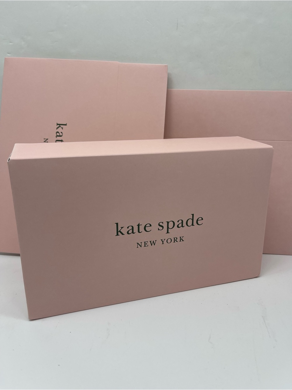 3 boxes set Kate Spade New York Empty Gift Box Pink 10” x 6” x 2.5” Authentic